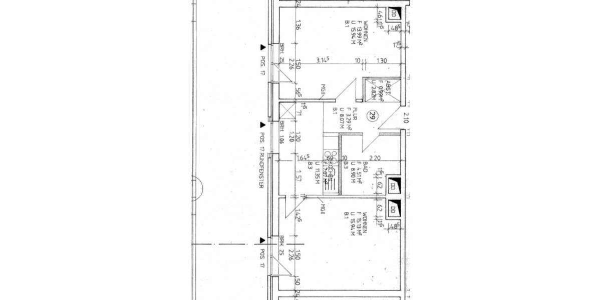 renovierte 2 Zi Whg mit neuer EBK und großer Dachterrasse in Heid 2 zimmer