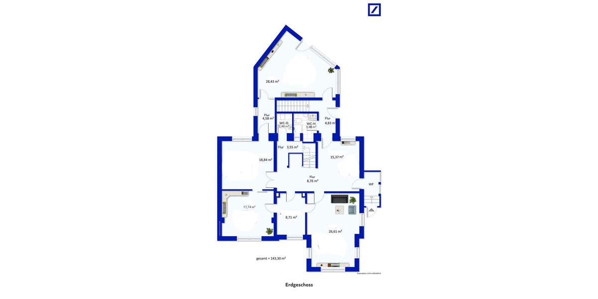 Einfamilienhaus Neumünster Innenstadt - 1 Zimmer, 227 m&sup2;, 540.000&euro; | Angebot:25067446