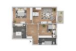 Etagenwohnung Molfsee - 3 Zimmer, 77 m&sup2;, 850&euro; | Angebot:26336962