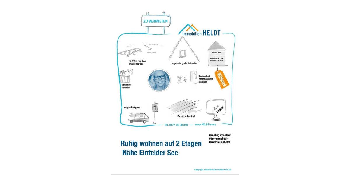 Etagenwohnung Mühbrook - 4 Zimmer, 72 m&sup2;, 680&euro; | Angebot:26929238