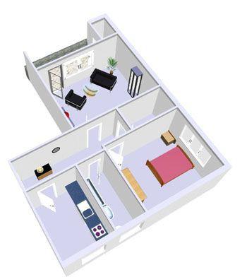 Etagenwohnung Melsdorf - 2 Zimmer, 59 m&sup2;, 555&euro; | Angebot:26673535