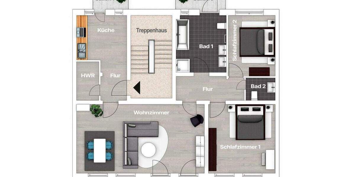 Etagenwohnung Kiel Schreventeich - 3 Zimmer, 90 m&sup2;, 380.000&euro; | Angebot:25698192