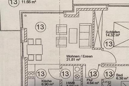 Wohnung Büdelsdorf - 2 Zimmer, 64 m&sup2;, 895&euro; | Angebot:27628110