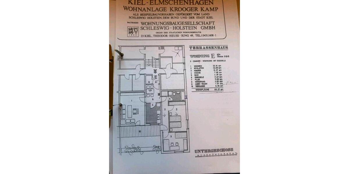 Terrassenwohnung Kiel Elmschenhagen - 3 Zimmer, 85 m&sup2;, 270.000&euro; | Angebot:26463102