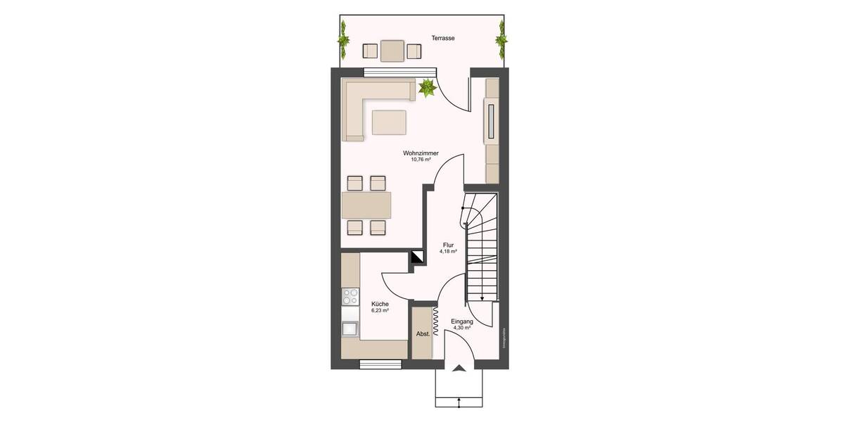 Reihenmittelhaus Kiel Suchsdorf - 3 Zimmer, 69 m&sup2;, 249.000&euro; | Angebot:26309883