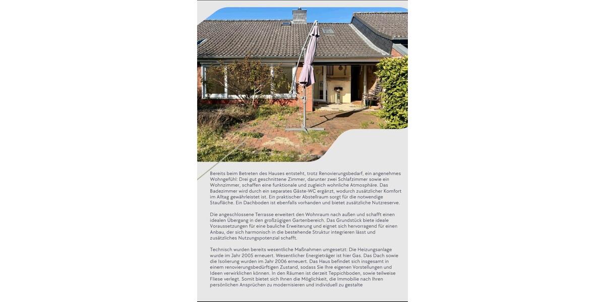 Reihenhaus Kiel Friedrichsort - 3 Zimmer, 85 m&sup2;, 325.000&euro; | Angebot:26621412