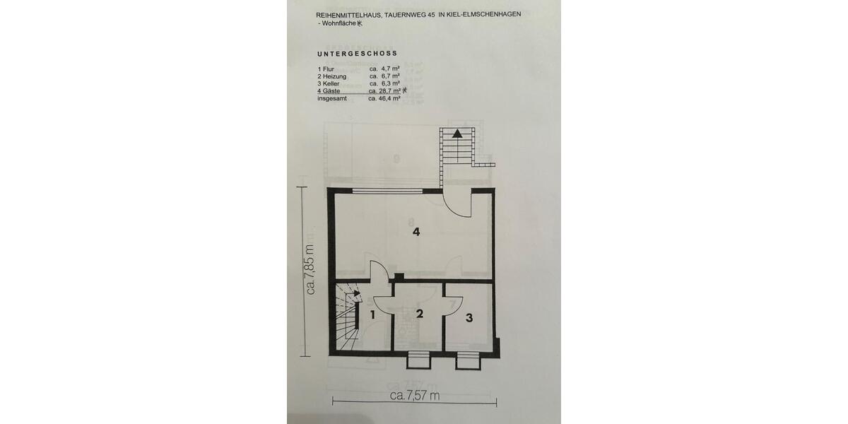 Reihenhaus Kiel Elmschenhagen - 4 Zimmer, 98 m&sup2;, 295.000&euro; | Angebot:27087724