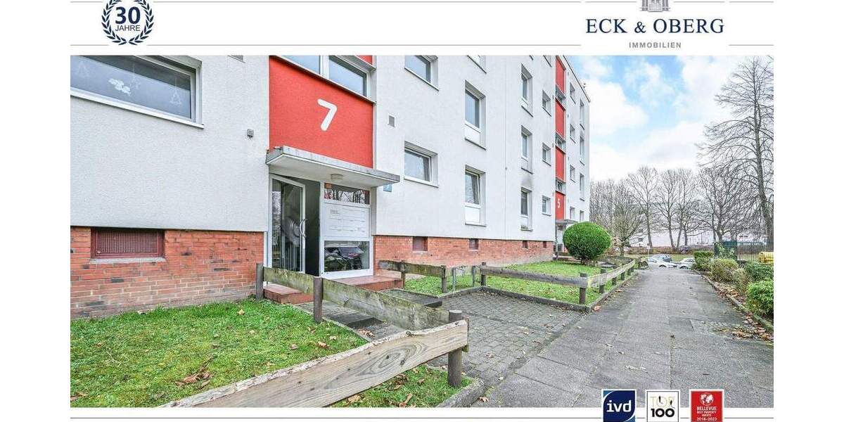 Ihre Chance in Kiel-Mettenhof: Renovierungsbedürftige 3-Zimmer Wohnung mit Südbalkon 3 zimmer