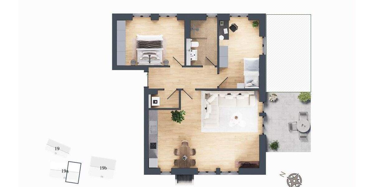 Etagenwohnung Eckernförde - 3 Zimmer, 83 m&sup2;, 640.000&euro; | Angebot:25744777