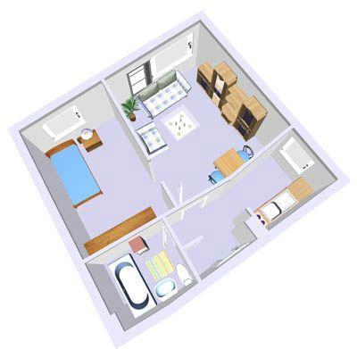 Etagenwohnung Kiel Elmschenhagen - 1.5 Zimmer, 38 m&sup2;, 356&euro; | Angebot:26272354