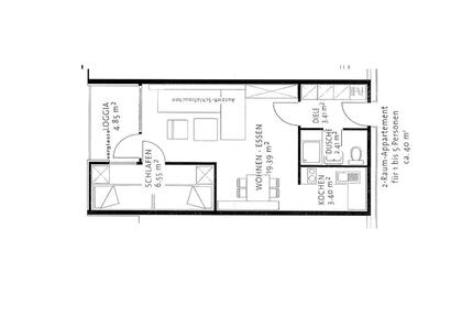 Wohnung Laboe - 1.5 Zimmer, 40 m&sup2;, 149.000&euro; | Angebot:25963125