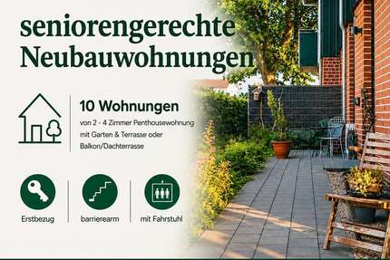 Wohnung Neumünster Brachenfeld/Ruthenberg - 2 Zimmer, 45 m&sup2;, 983&euro; | Angebot:26836864