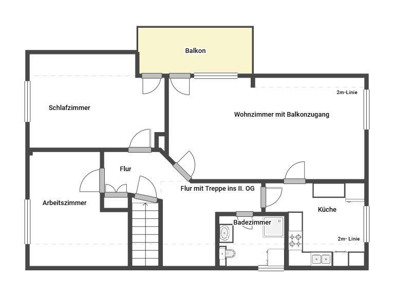 Etagenwohnung Mühbrook - 4 Zimmer, 72 m&sup2;, 680&euro; | Angebot:26929238