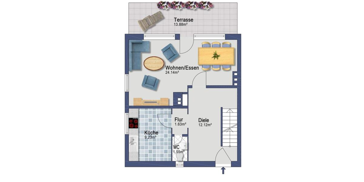 Reihenhaus Kiel Elmschenhagen - 5 Zimmer, 130 m&sup2;, 389.000&euro; | Angebot:25274106