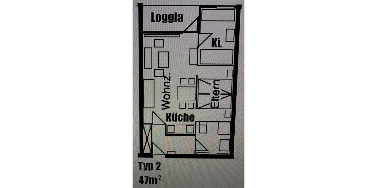 Etagenwohnung Kiel Friedrichsort - 2 Zimmer, 47 m&sup2;, 298.000&euro; | Angebot:26272626