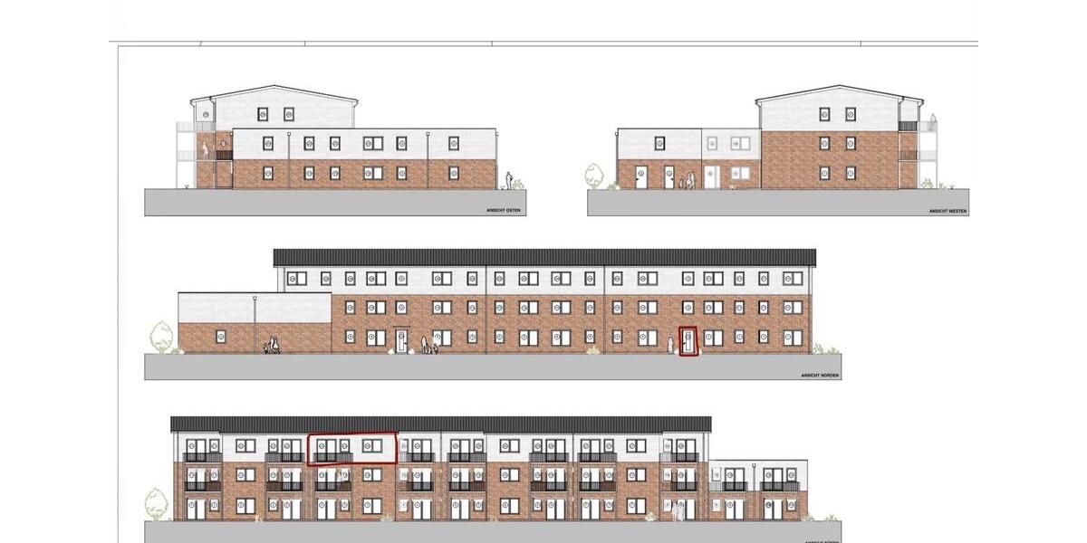 Etagenwohnung Lütjenburg - 2 Zimmer, 59 m&sup2;, 750&euro; | Angebot:25324555