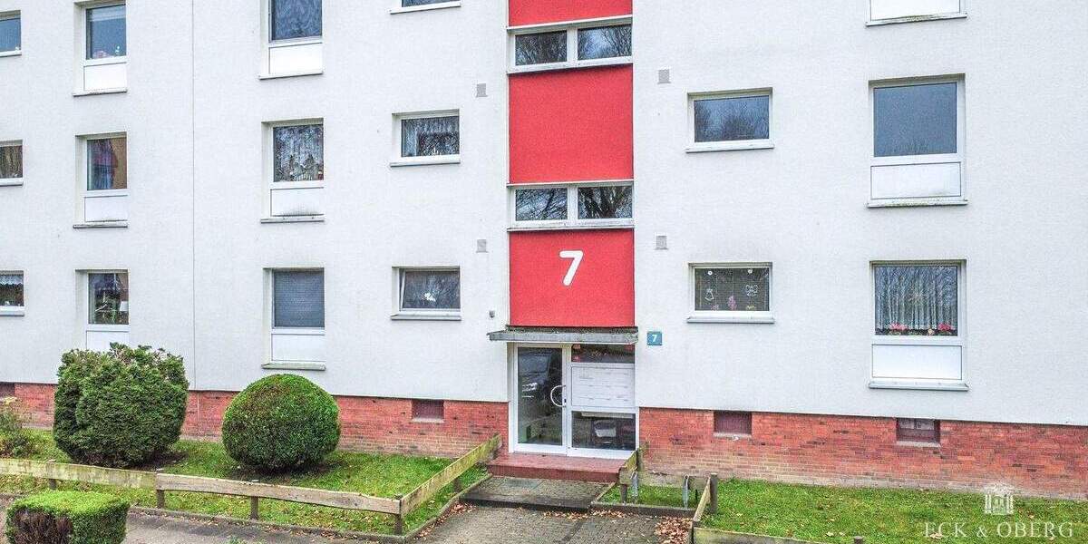 Ihre Chance in Kiel-Mettenhof: Renovierungsbedürftige 3-Zimmer Wohnung mit Südbalkon 3 zimmer
