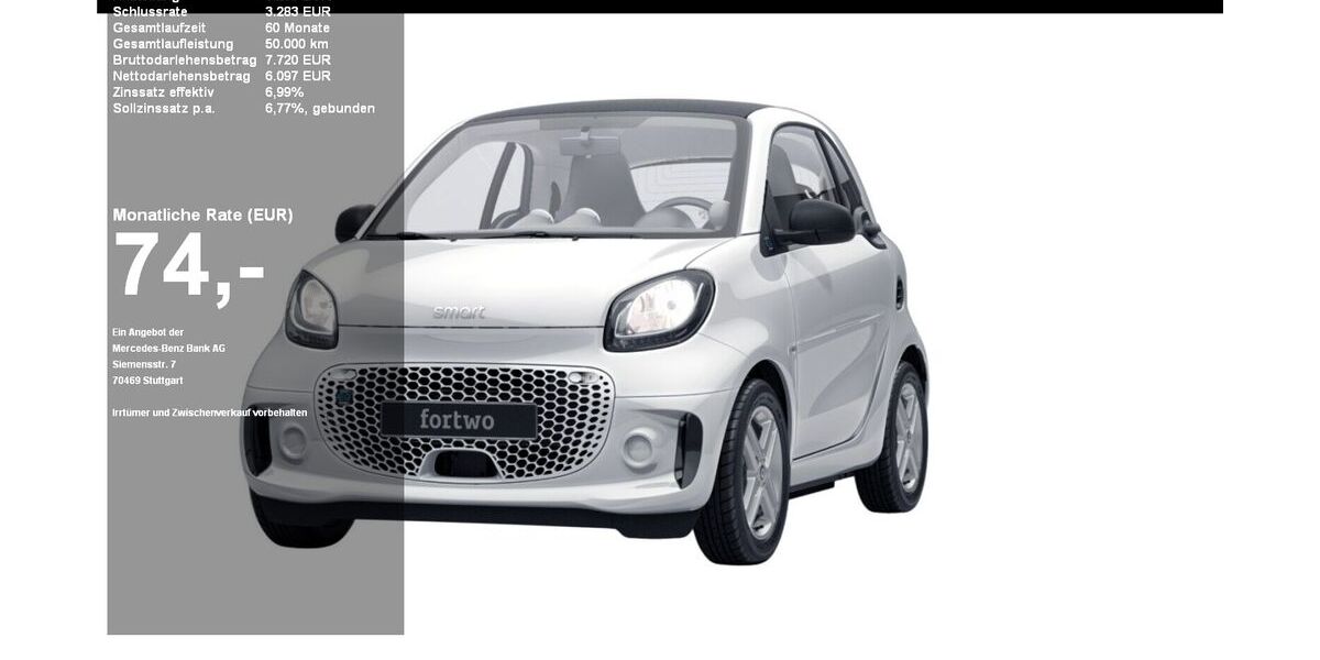 Smart ForTwo 26.722 km 8.880 € Kiel 24109