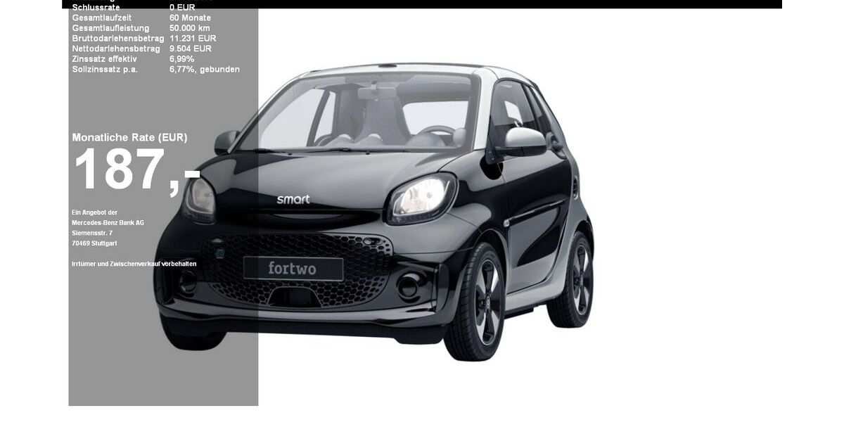 Smart ForTwo 26.988 km 11.480 € Kiel 24109