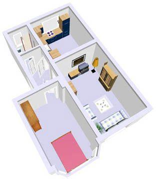 Etagenwohnung Kiel Neumühlen-Dietrichsdorf - 1.5 Zimmer, 36 m&sup2;, 400&euro; | Angebot:25415934